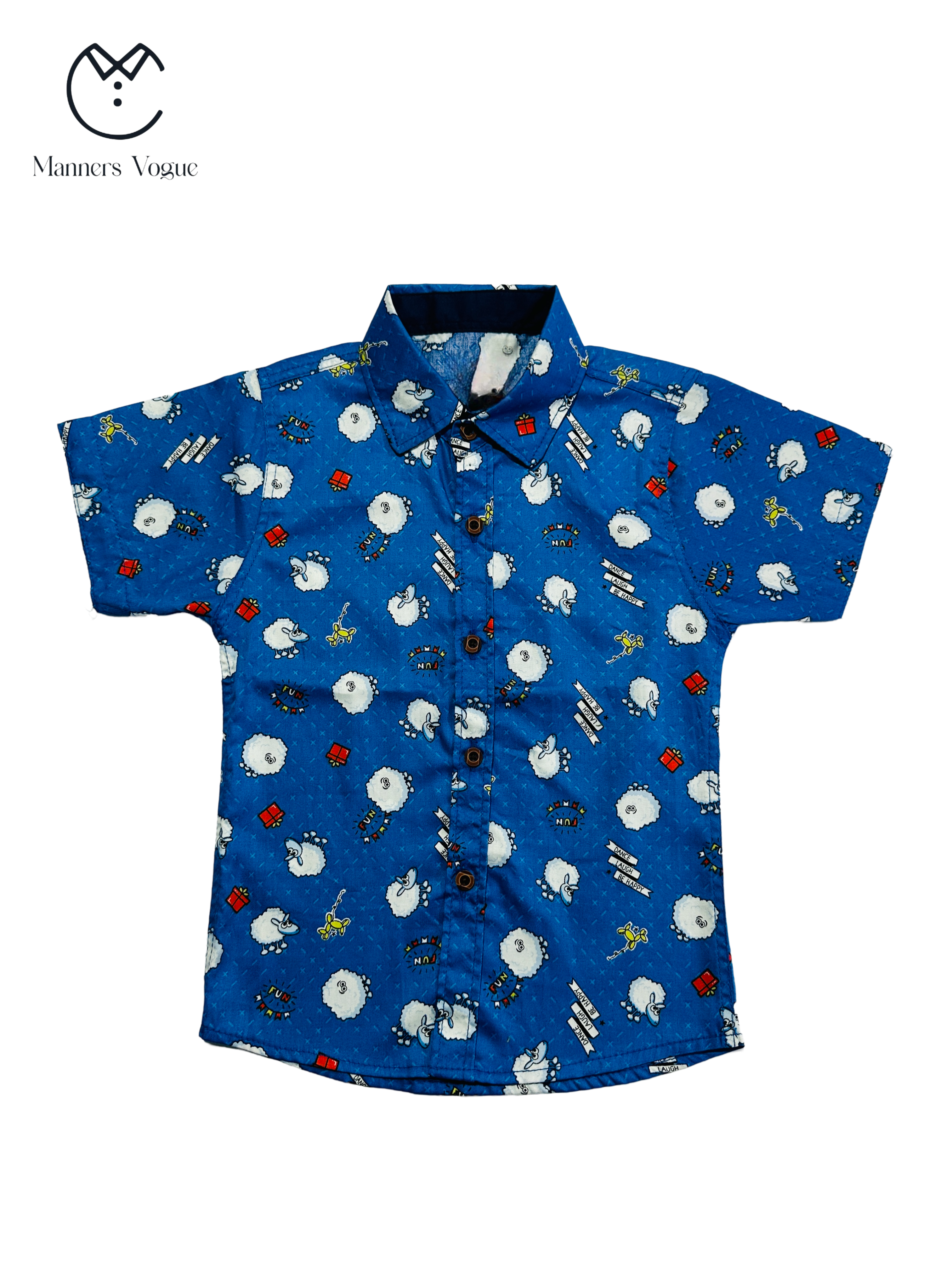 Cotton Kid's Shirt with Fun Pattern